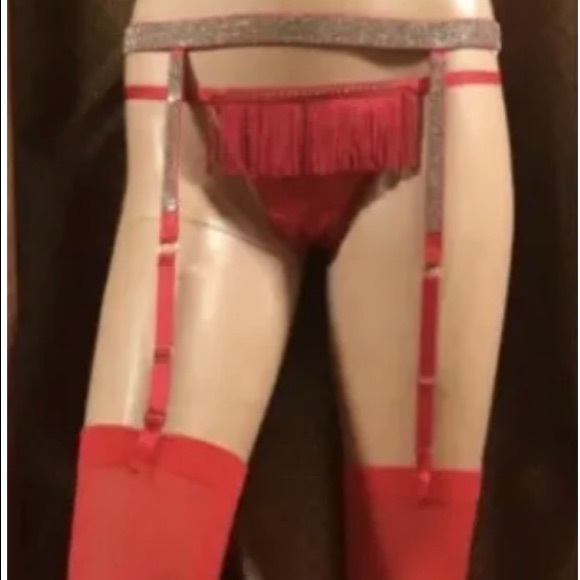 Victoria's Secret bling garter belt M/L and
bling fringe panty Size Large! - Picture 3 of 6